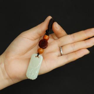 梵心和田玉貔貅钥匙挂件
