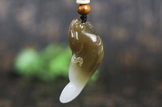 和田玉挂件 金鱼 重26克【和润阁玉器】